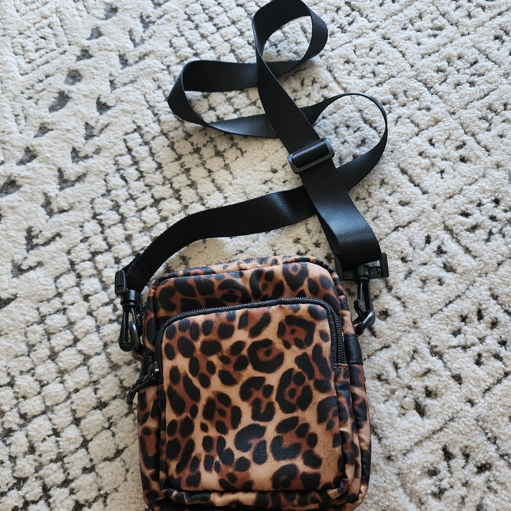 TNA leopard print crossbody